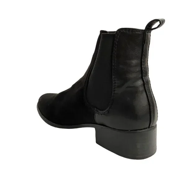 Gap Chelsea Flat Boots in Size 9 Color True Black - Picture 4 of 12